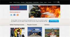 Desktop Screenshot of fireandsafetytraining.co.nz